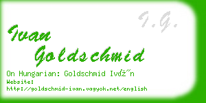 ivan goldschmid business card